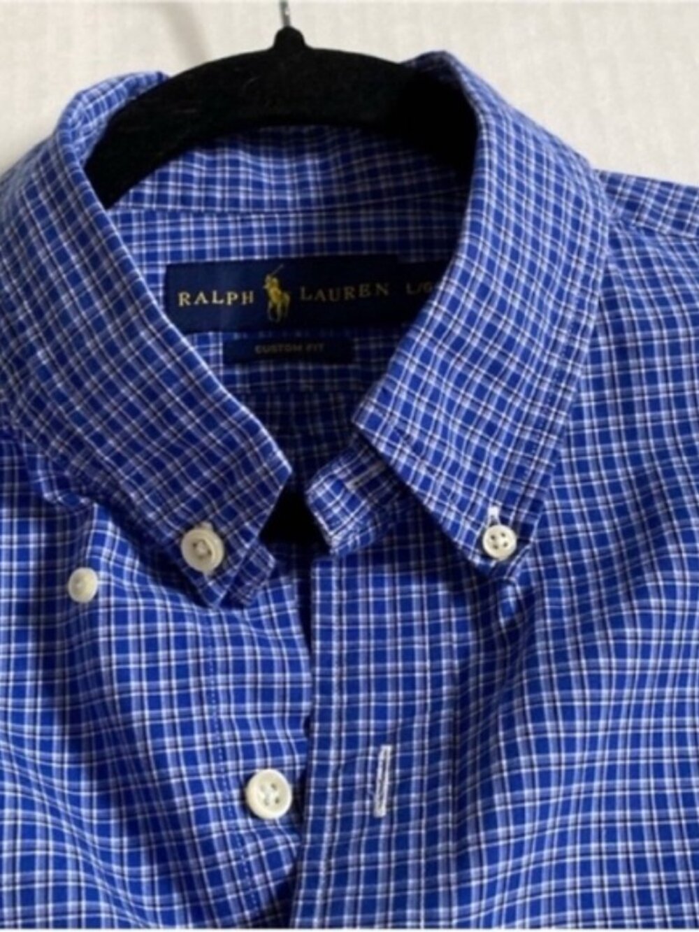 Polo Ralph Lauren Men's Long Sleeve Dress Button Down Shirt Blue size Large - Picture 2 of 14